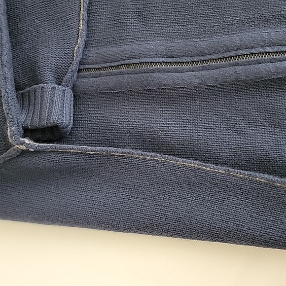 Metropolitan View Cashmere Mock Neck Full Zip Sweater szM BinW - Picture 8 of 8